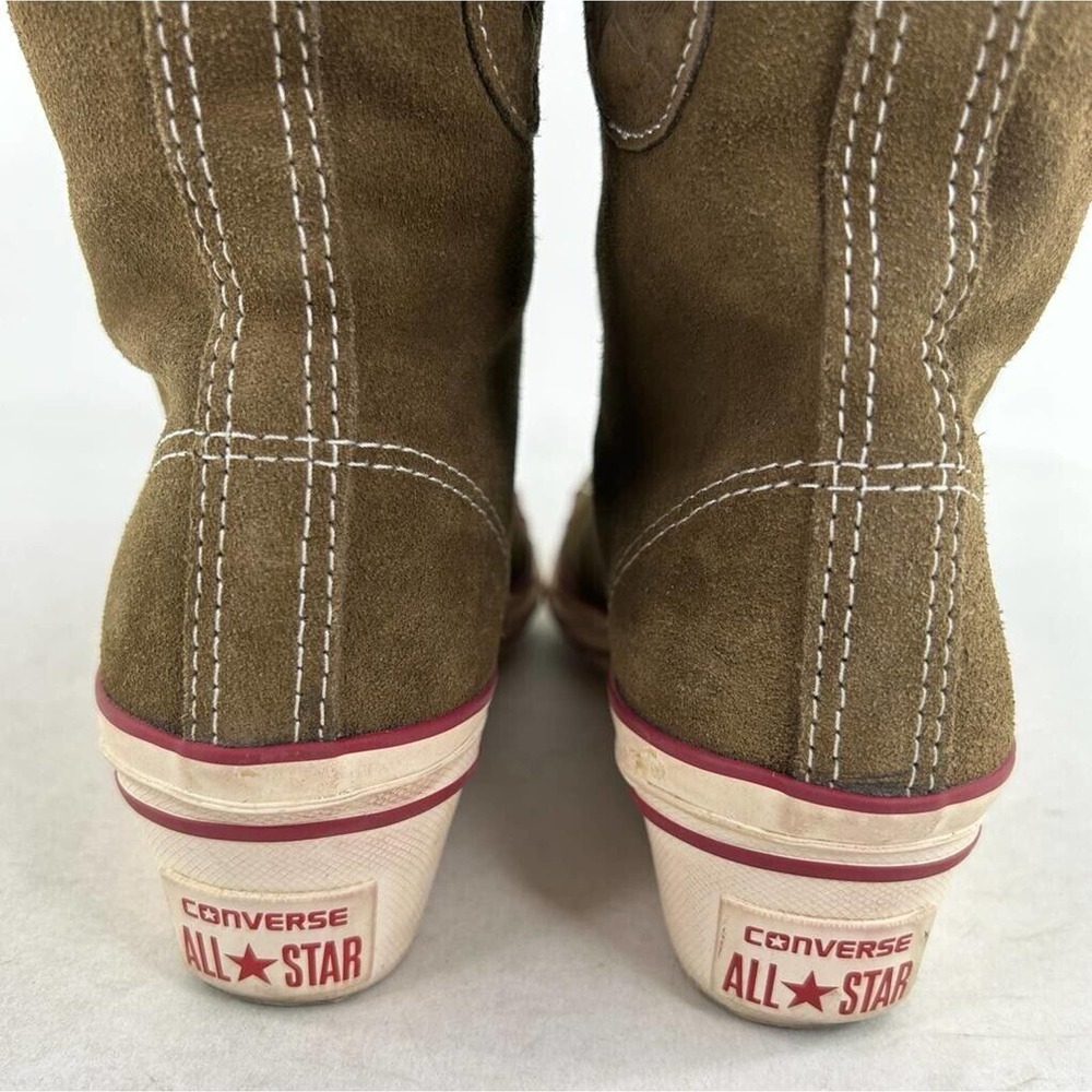 Converse Women's CT Hi-Ness XHI Brown Red Boots US 7 Wedge Lace-Up Sneakers - Picture 11 of 15
